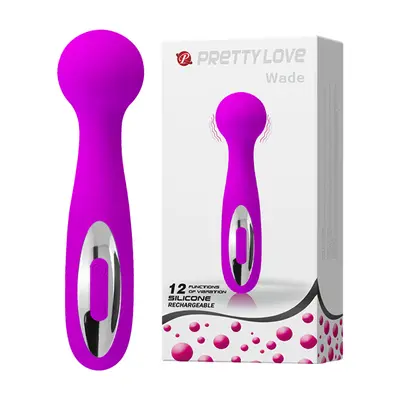 Pretty Love Wade Massager Purple - Універсальний вібромасажер, 15 см (фіолетовий)