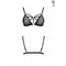 Passion Exclusive Meggy Bra - Бюстгальтер-стрепи, чорний (L/XL)
