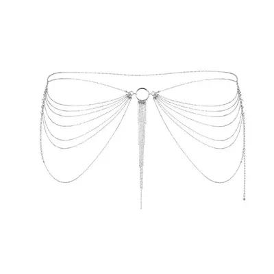 Bijoux Indiscrets Magnifique Waist Chain silver - цепочка украшение на тело трусики или лиф, (серебристый)