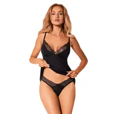 Obsessive Bella Rou top & panties - Комплект білизни, топ та трусики, XL/2XL