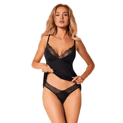 Obsessive Bella Rou top & panties - Комплект білизни, топ та трусики, XL/2XL