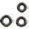 Cock ring Yvonne Set of 3 - Набір ерекційних кілець (чорний)