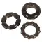 Stretchy Cock Rings набір з 3 ерекційних каблучок з різними текстурами, 2.4 см