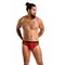 Passion - 031 SLIP MIKE red - Чоловічі труси з леопардовим принтом, S/M