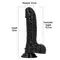 Фалоімітатор з ароматом лакриці - Toyz4lovers Delicious Dildo Liquorice, 18 см