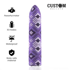 Custom Bullets Snake Purple - Вибропуля, 6,25х2 см (фиолетовый)