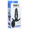 KineticThumping 7X Medium Anal Plug - Анальная пробка с толчковыми движениями, 13.3х4 см (чёрный)