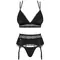 Obsessive lolitte set - сексуальний комплект, L/XL (чорний)
