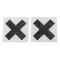 Cottelli Collection Nipple Sticker X - наклейки на соски, (чорний)