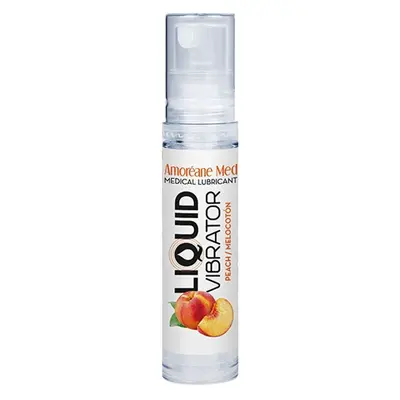 Amoreane Med Liquid Vibrator Peach – лубрикант з ефектом вібрації, 10 мл.
