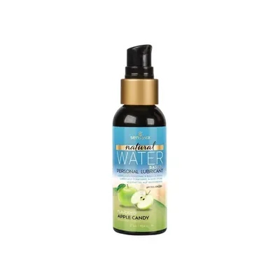 Sensuva Natural Water-Based Apple Candy - Смазка на водной основе, 57 мл (яблочная конфета)