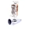 Boss Jewellery Silver Butt Plug Black - Анальна пробка з кристалом, 9,3х3 см (чорний)