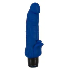 Vibra Lotus Big Vibrator - Реалистичный вибратор, 21.5 см (синий)