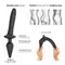 Strap-On-Me Switch Plug-In Dildo L - Анальна пробка та фалоімітатор, 15.5х3.4 см и 9.4х4.5 см (чорний)