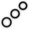 LoveToy Power Plus Soft Silicone Snug Ring - набор силиконовыйх эрекционных колец, 3 шт (чёрный)