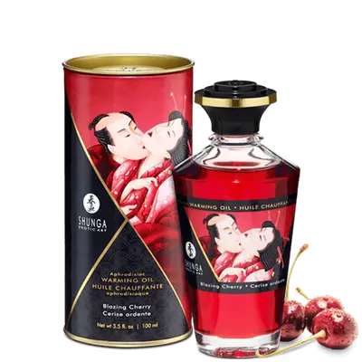 Зігріваюче масажне масло Aphrodisiac Warming Oil, 100 мл (вишня)