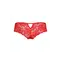 Passion Raja Thong трусики-бразиліана з квіткового мережива, L/XL (червоний)