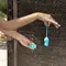 Cala Azul Elena Vibrating Egg With Remote Control - Виброяйцо, 16,2 см (голубой)