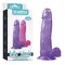 Jelly Studs Crystal Dildo Large Purple - Фаллоимитатор, 20 см (фиолетовый)