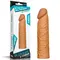 LoveToy Pleasure X-Tender Penis Sleeve Flesh Add 1" - Насадка, що подовжує, на член, +2.5 см (коричневий)
