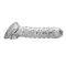 Tom of Finland Textured Girth Enhancer - Рельефная насадка для члена, 19х3.8 см (прозрачный)