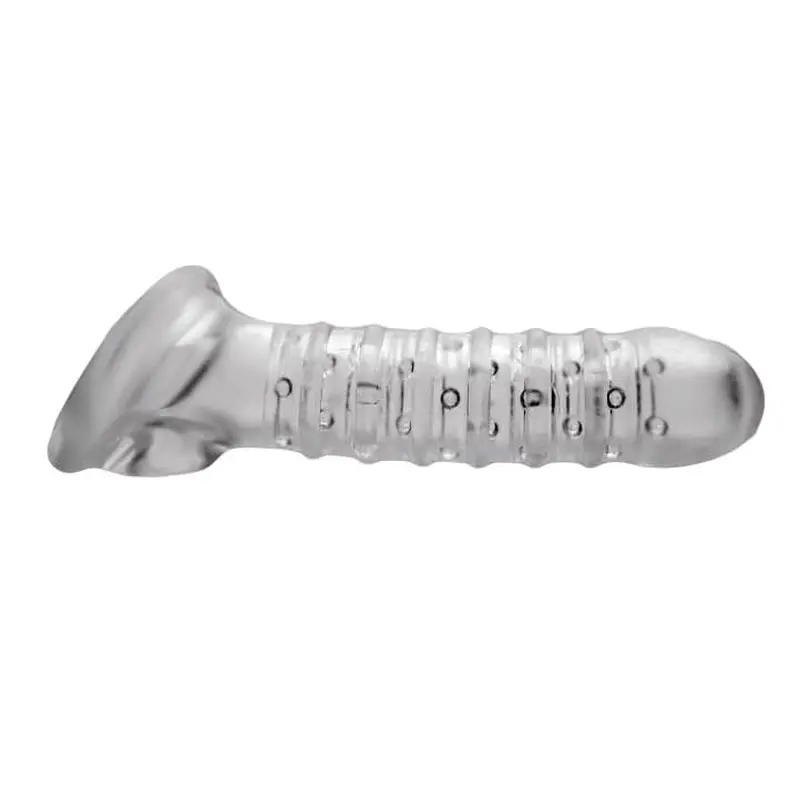 Tom of Finland Textured Girth Enhancer - Рельефная насадка для члена, 19х3.8 см (прозрачный) Tom of Finland Textured Girth Enhancer - Рельефная насадка для члена, 19х3.8 см (прозрачный)