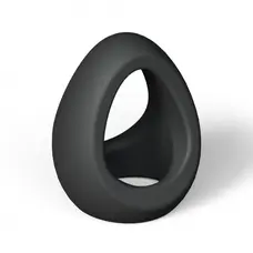 Love To Love Flux Ring Black Onyx - ерекційне кільце подвійне, 3 см (чорне)