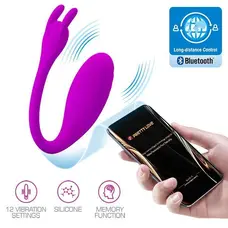 LyBaile Pretty Love Catalina Remoste Stimulator - мощное смарт виброяйцо, 10х3.1 см (фиолетовый)