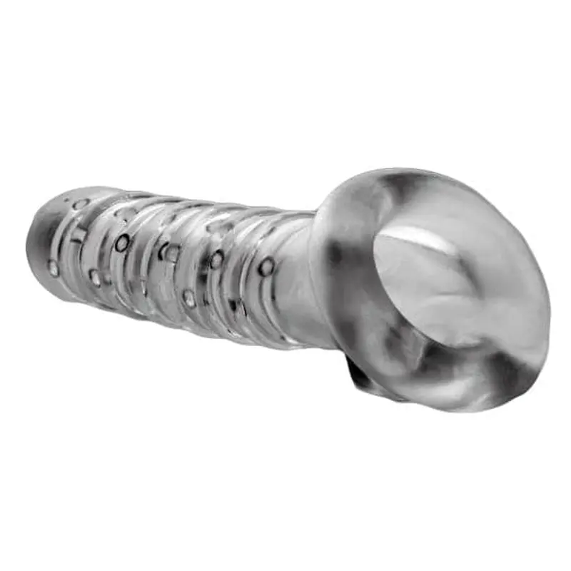 Tom of Finland Textured Girth Enhancer - Рельефная насадка для члена, 19х3.8 см (прозрачный) Tom of Finland Textured Girth Enhancer - Рельефная насадка для члена, 19х3.8 см (прозрачный)