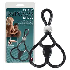 Triple Ball and Cock Ring - Эрекционная петля