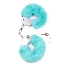 Fetish Boss Series Furry Cuffs - Наручники с мехом (голубые)