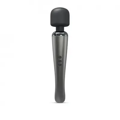 Dorcel Megawand Chrome Silver потужний вібромасажер, що перезаряджається, 160 режимів, 29.5х5.5 см (сріблястий)