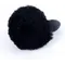 Boss Jewellery Silicon PLUG Bunny Tail Black - Анальна пробка з хвостом, 6,5х2,7 см (чорний)