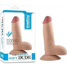 The Ultra Soft Dude Flesh 7.5" - фалоімітатор, 18 см (тілесний)