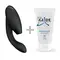 Womanizer Duo 2 + Лубрикант 50 мл - Вібратор із вакуумним стимулятором, 20.3х3.5 см (чорний)
