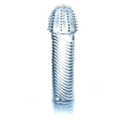 Penis Sleeve - рельєфна насадка для члена (блакитний)