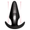 Kinetic Thumping 7X Large Anal Plug - Анальная пробка с толчковыми движениями, 13.3х4,8 см (чёрный)