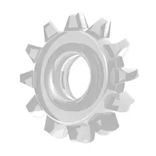 LoveToy Power Plus Cockring 3 - ерекційне кільце з рельєфом, 4.5 см (прозорий)