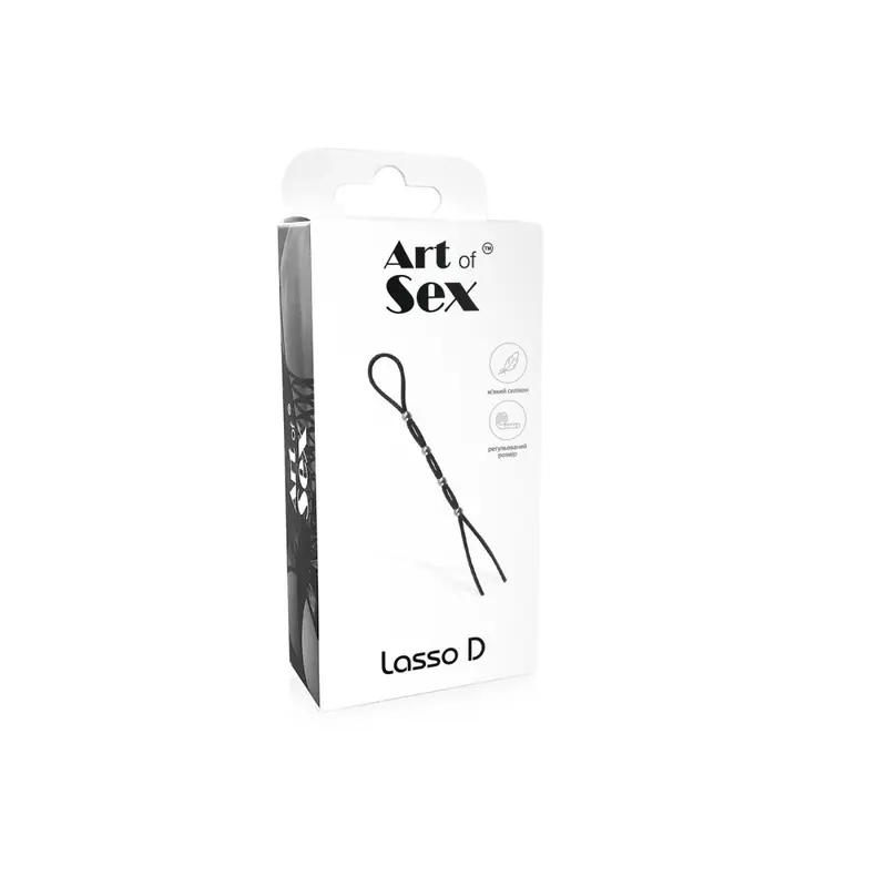 Art of Sex - Lasso D - Эрекционная петля, (черный) Art of Sex - Lasso D - Эрекционная петля, (черный)