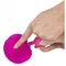 Orion Colorful Joy Bunny Tail Plug - силиконовая аналная пробка с пушистым хвостом, 13.5х3 см (розовый)
