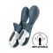 Satisfyer Air Pump Booty 2 - Надувний анальний вібратор, 19х6 см (сірий)