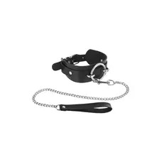 Fetish Tentation Ring and Leash - ошейник с большим кольцом и с поводком