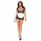 Leg Avenue-Roleplay Seductive French Maid White/Black - Комплект покоївки, OS