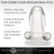 Master Series Clear Hollow Anal Plug - Полая анальная пробка-тоннель, 9,9 см (прозрачный)