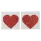 Titty Sticker Heart - наклейки для сосків у формі серця, (червоний)