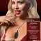Charmed Vibrating Silicone Teardrop Neckl - кольє з підвіскою вібратором, 90 см (чорний)
