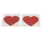 Titty Sticker Heart - наклейки для сосків у формі серця, (червоний)