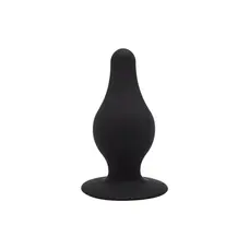 Orion SilexD Model 2 size XS - Анальна пробка двошарова, 6.4х2.5 см (чорна)