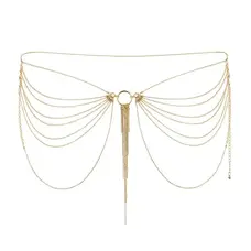 Bijoux Indiscrets Magnifique Waist Chain Gold - ланцюжок прикраса на тіло трусики або ліф, (золотистий)