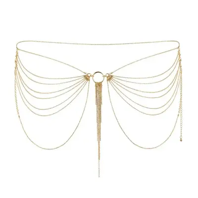 Bijoux Indiscrets Magnifique Waist Chain Gold - цепочка украшение на тело трусики или лиф, (золотистый)